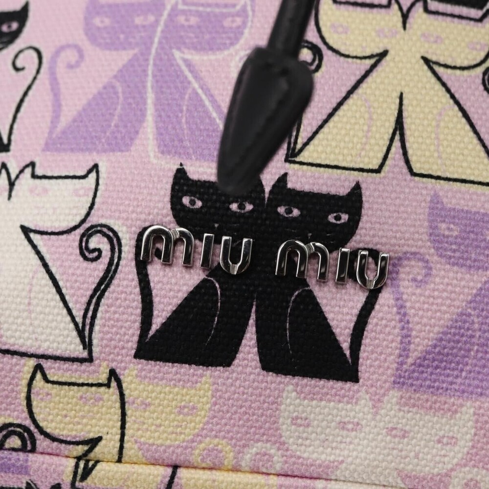 Miu Miu Drawstring Printed Canvas - Picture 14 of 16